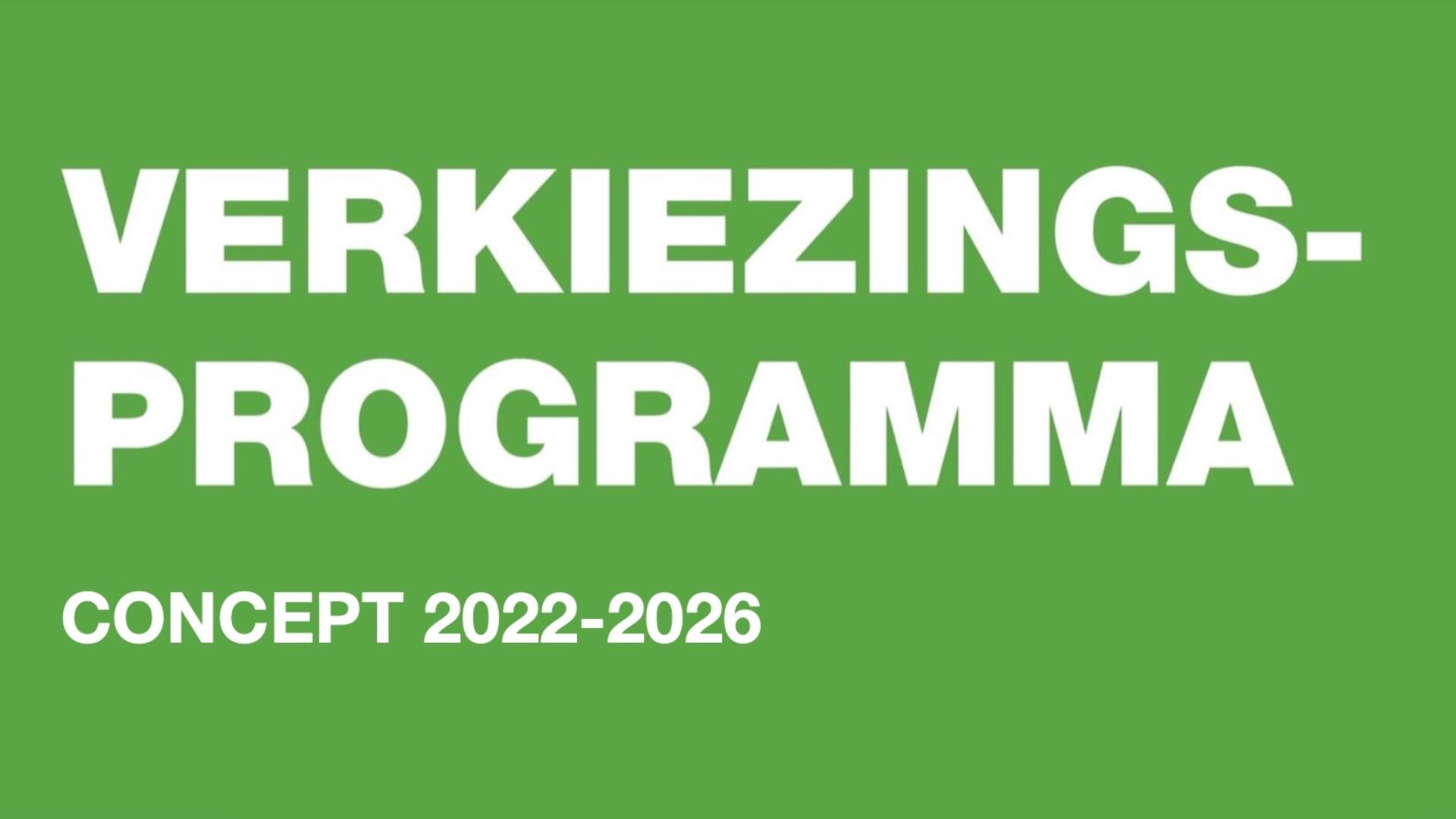 concept verkiezingsprogramma