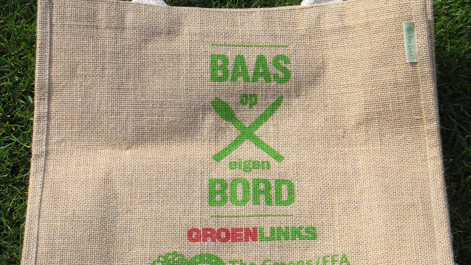 GroenLinks plastic soep tas